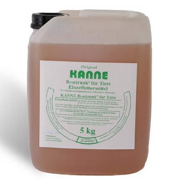 Kanne Brottrunk 5 Liter Kanister Teichpflege mit Kanne (R) Teich
