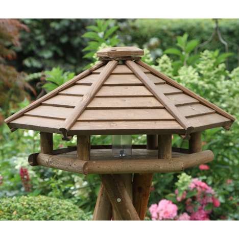 Vogelhaus Aus Unbehandeltem Holz Zum Aufhängen – 22,9x13x15,7 Cm, Wetterfest, Mit Reinigungstüren