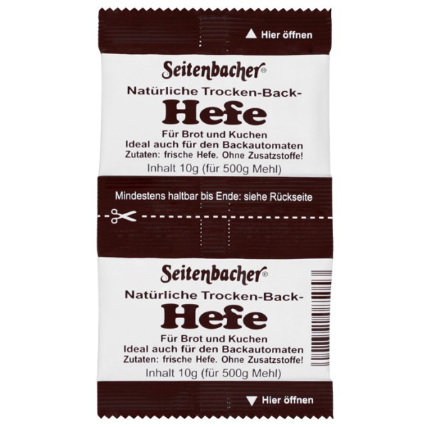 Seitenbacher Trocken Backhefe 2 x 10g