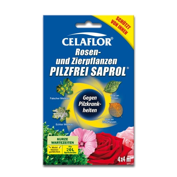 Celaflor Rosen- und Zierpflanzen Pilzfrei Saprol 4 x 4 ml Portionen in Faltschachtel
