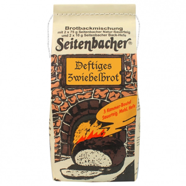 Seitenbacher Brotbackmischung Deftiges Zwiebelbrot (inkl. Sauerteig & Hefe) 935 g