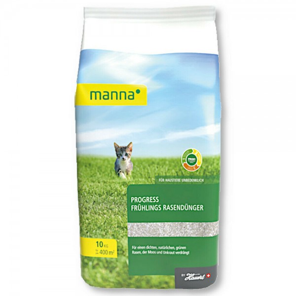 Manna by Hauert Progress Frühlingsrasendünger 10 kg für ca. 400 m²