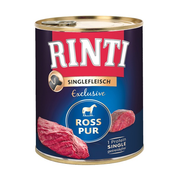 Rinti Singlefleisch Exclusive Ross pur 800 g Dose