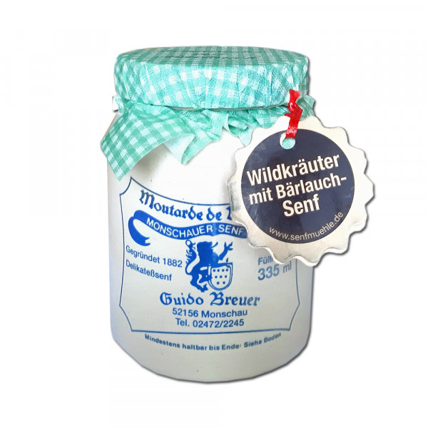 Original Monschauer Senf Bärlauch 335 ml Der Rustikale
