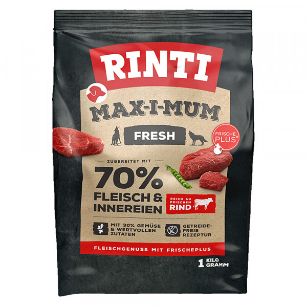 Rinti Trockenfutter Max-i-Mum Rind 1 kg getreidefrei