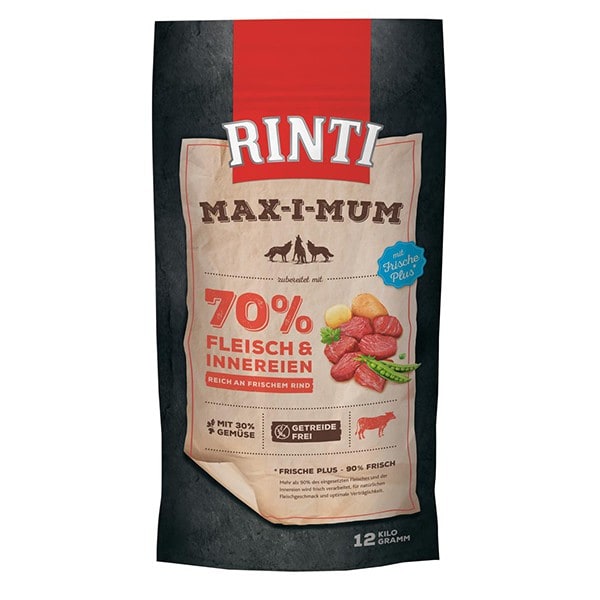 Rinti Max-i-Mum Trockenfutter mit Rind 12 kg