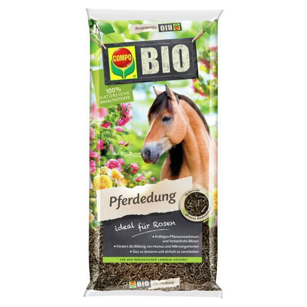 COMPO BIO Pferdedung ideal für Rosen 12 kg / 240 m² Beutel