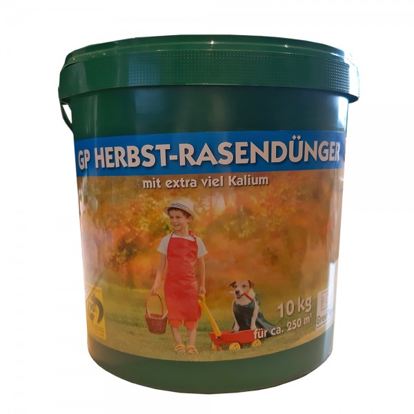 Greenplan GP Herbst-Rasendünger 10 kg 10+5+20 für 250 m² Eimer