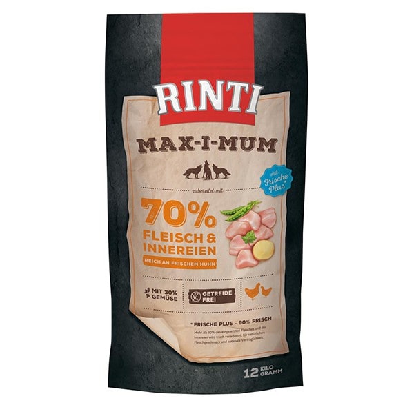 Rinti Max-i-Mum Trockenfutter mit Huhn 12 kg