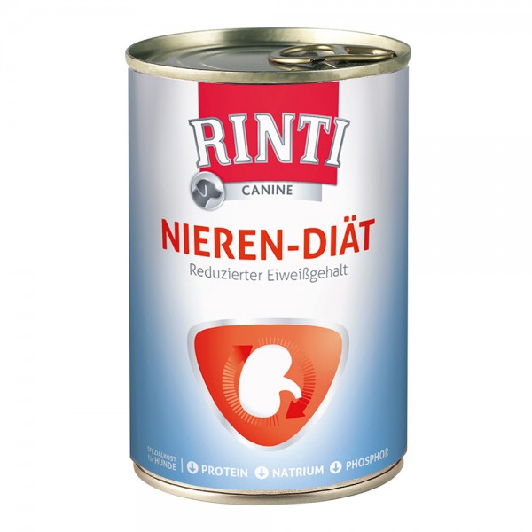 RINTI CANINE Nieren-Diät (Reduzierter Eiweißgehalt) 400 g Dose