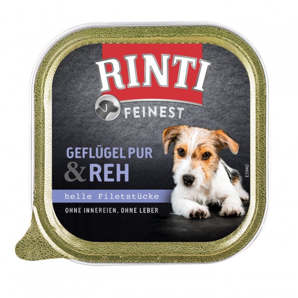 Rinti Feinest Geflügel pur & Reh 150 g Schale