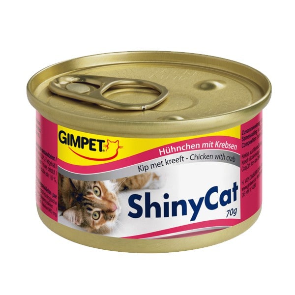 Gimpet Shiny Cat mit Hühnchen und Krebsen 70 g