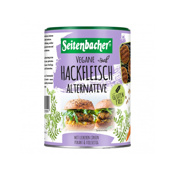 Seitenbacher Vegane Hackfleisch Alternative aus Linsen 400 g glutenfrei
