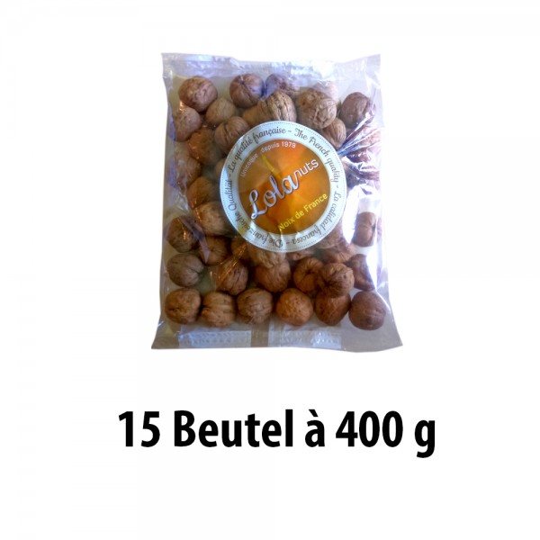 Original französische Walnüsse aus Grenoble (Ernte 2018) 15 x 400 g (=6 kg)