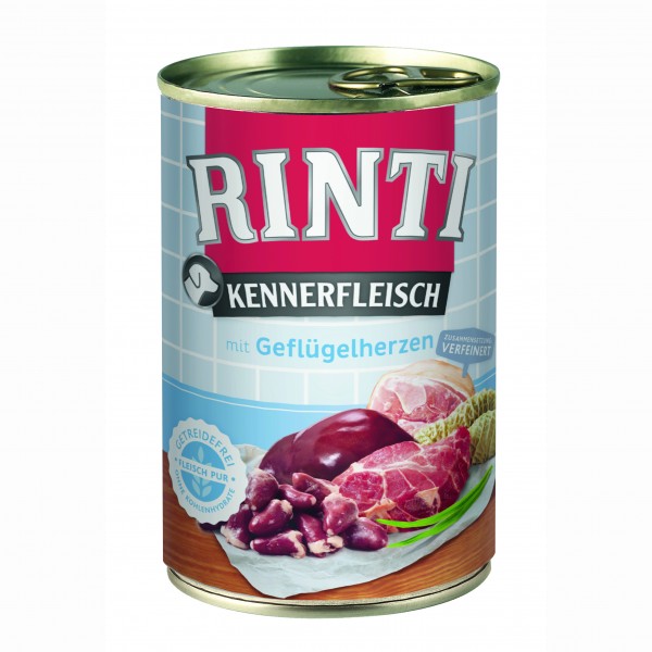 Rinti Kennerfleisch Geflügelherzen Dose 400 g