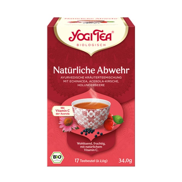 Yogi Tea BIO Kräuterteemischung Natürliche Abwehr 17 Teebeutel