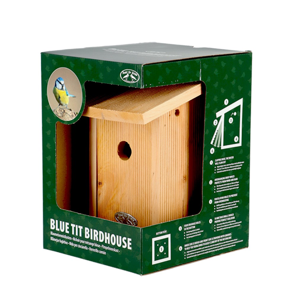 01-BC-2 2 x Nistkästen für die Vögel,Nistkasten Vogelhaus aus Holz Super-Set 