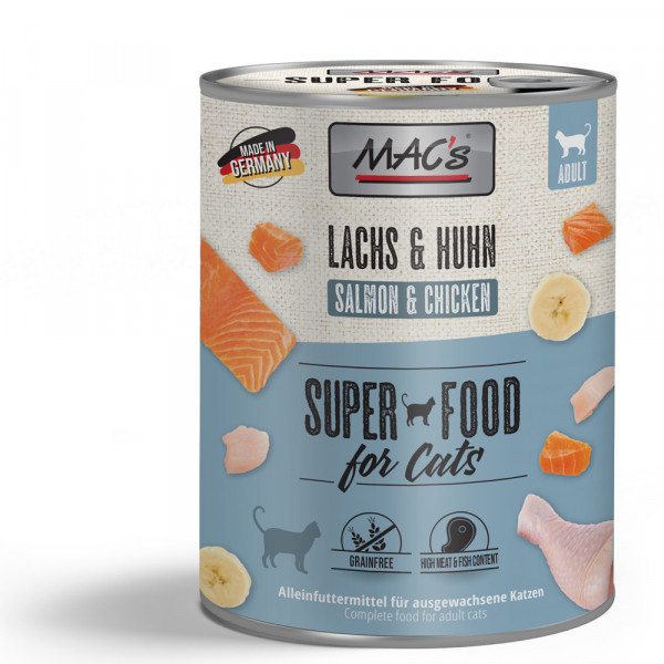 MAC’s Cat Lachs & Hühnchen getreidefrei 800 g Dose
