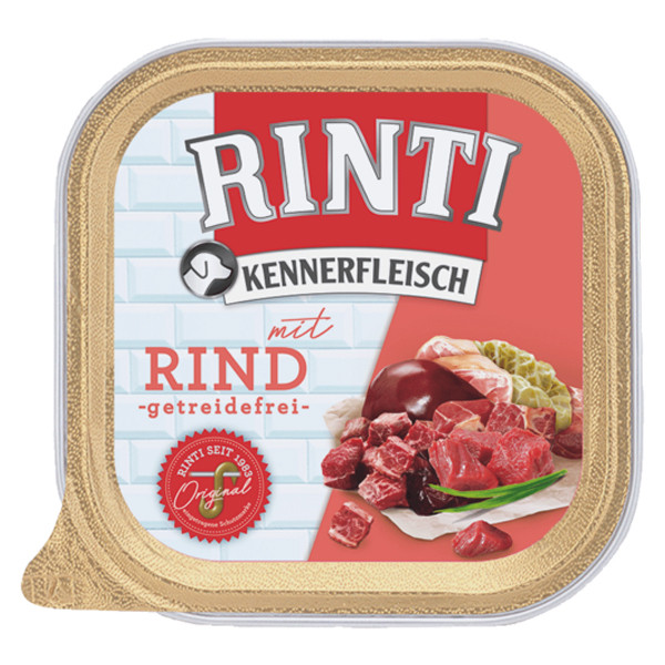 Rinti Kennerfleisch getreidefrei Rind 300 g Schale