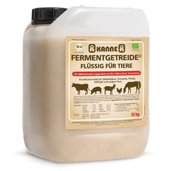 Kanne BIO Fermentgetreide flüssig für Tiere 25 kg