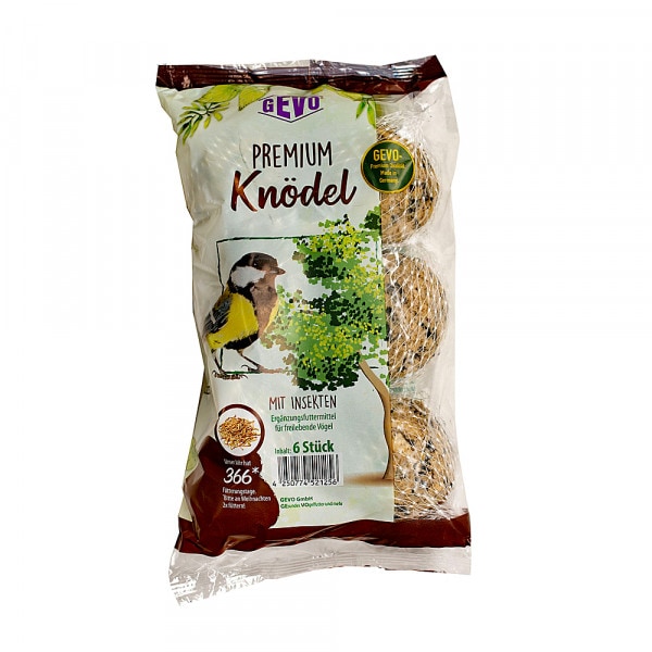 NEU Gevo Premium Knödel mit Insekten 6 Stück je 90 g (= 540 g)