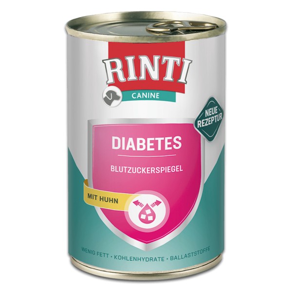 RINTI CANINE Diabetes Huhn 400g Dose