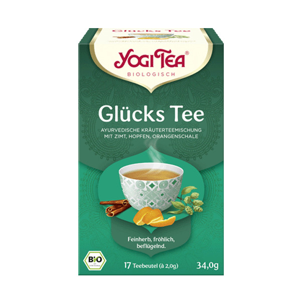 Yogi Tea BIO Kräuterteemischung Glücks Tee 17 Teebeutel