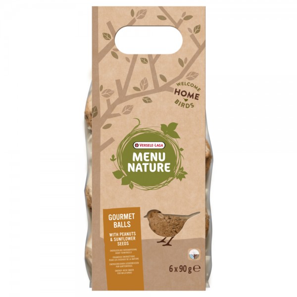 Menu Nature Gourmet Balls mit Erdnüssen und Sonnenblumenkernen 6 Stück 540 g