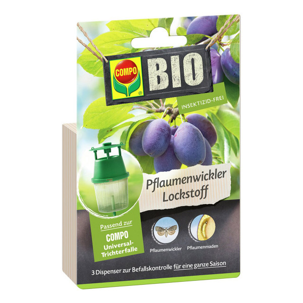 COMPO BIO Pflaumenwickler Lockstoff 3 Stück