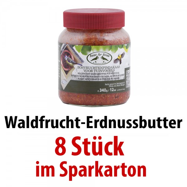 FB428 Waldfrucht-Erdnussbutter 8 Gläser im SPARKARTON je 340 g