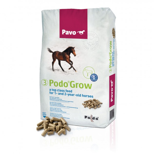 Pavo Podo®Grow SPITZENAUFZUCHTFUTTER FÜR EIN- UND ZWEIJÄHRIGE PFERDE 20 kg