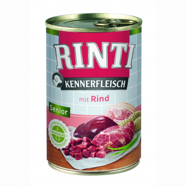 Rinti Kennerfleisch Senior mit Rind Dose 400 g
