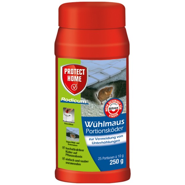 Protect Home Rodicum Wühlmaus Portionsköder 250 g