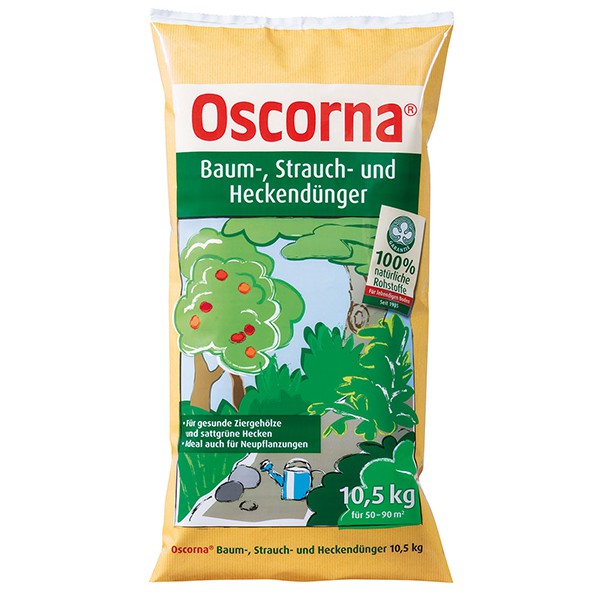 Oscorna Baum Strauch und Heckendünger 10,5 kg für 50 - 90 m²