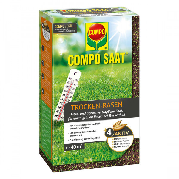 COMPO SAAT Trocken-Rasen 1 kg für 40 m²