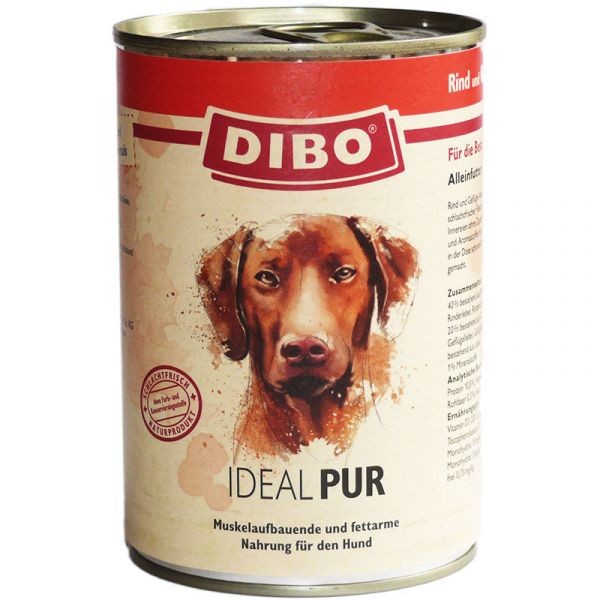 Dibo IDEAL PUR - Rind und Geflügel PUR 400 g Ringpulldose