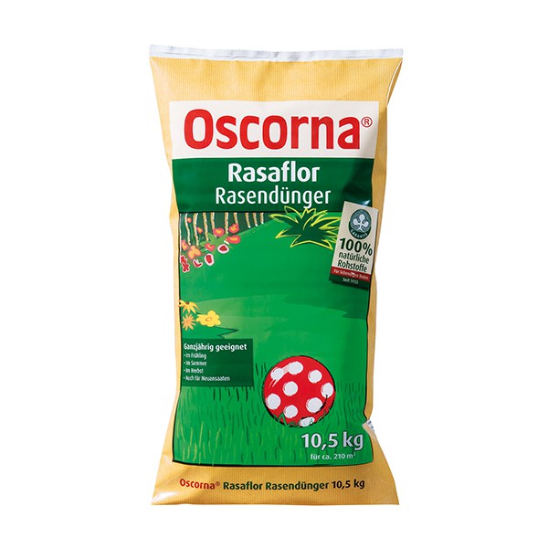Oscorna Rasaflor Rasendünger 10,5 kg für 210 m²