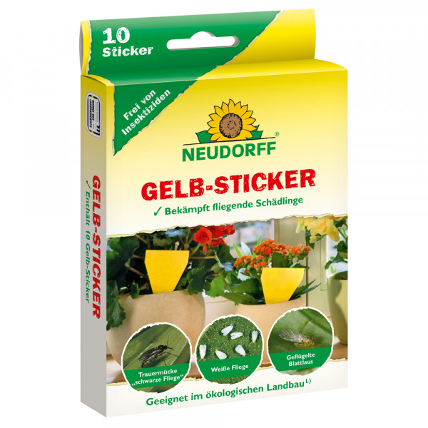 Neudorff Gelb-Sticker 10 Stück