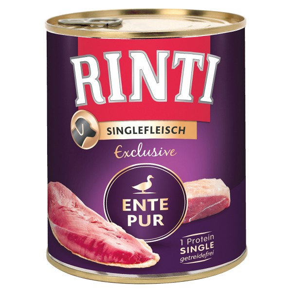 Rinti Singlefleisch Exclusive Ente pur 800 g Dose