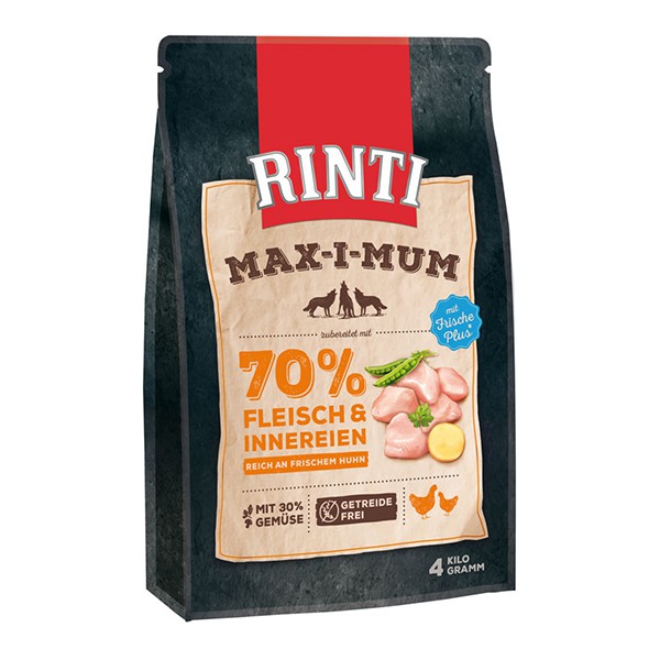 Rinti Max-i-Mum Trockenfutter mit Huhn 4 kg