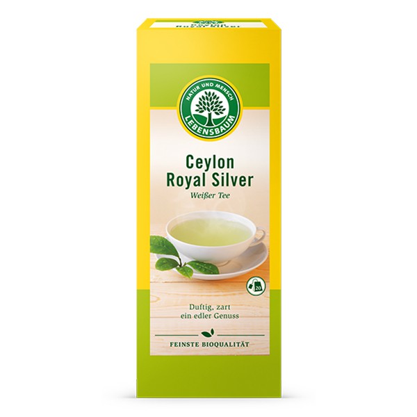 Ceylon Royal Silver Weißer Tee BIO, 20 Teebeutel