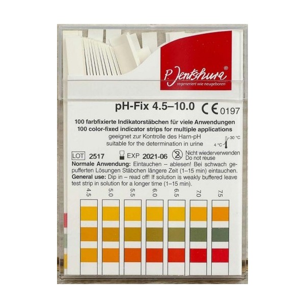 P. Jentschura PH-Streifen 10 Stück (pH 4,5-10)