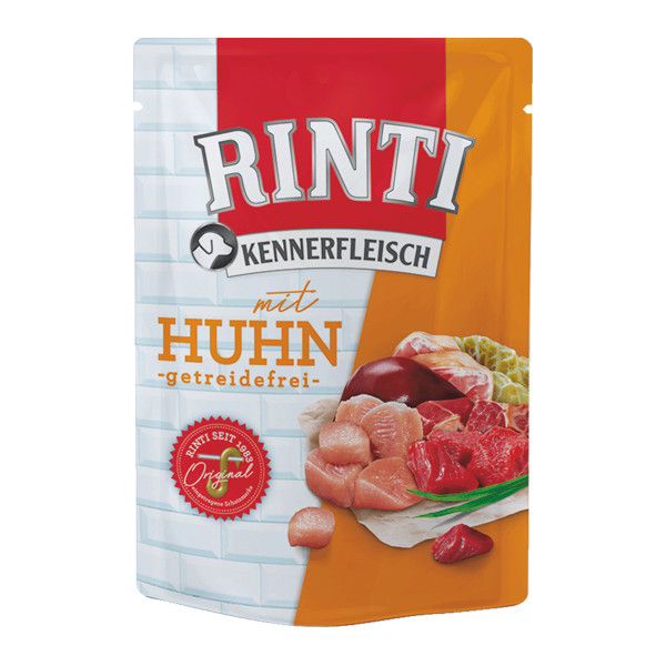 Rinti Kennerfleisch Huhn Frischebeutel 400 g getreidefrei