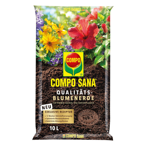 COMPO Sana Qualitäts-Blumenerde 10 Liter