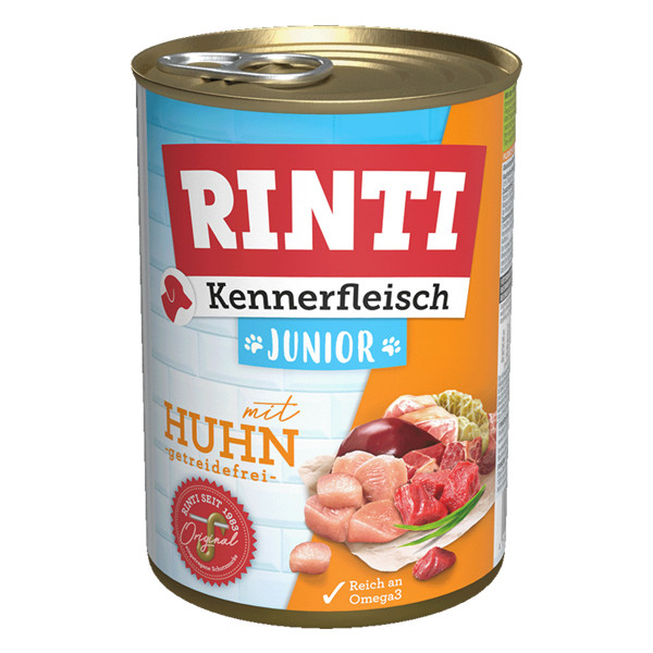 Rinti Kennerfleisch Junior mit Huhn Dose 400 g getreidefrei