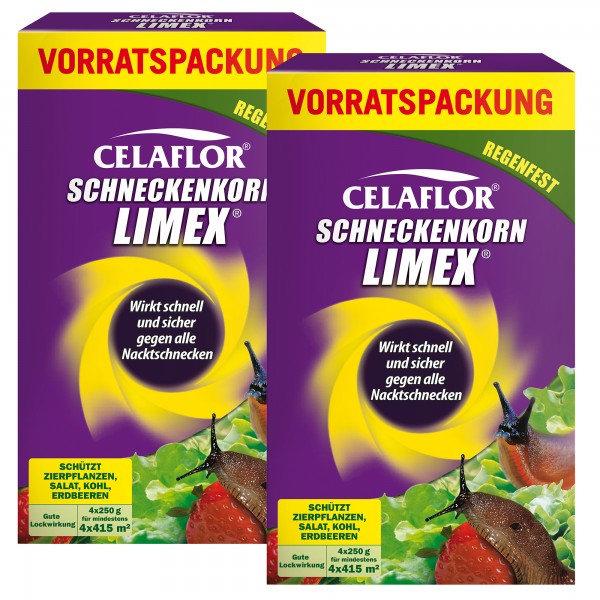 Celaflor 3302 SCHNECKENKORN LIMEX 2 x 4 x 250 g