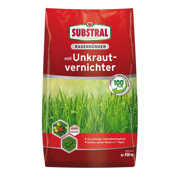 SUBSTRAL® Rasendünger mit Unkrautvernichter 9 kg