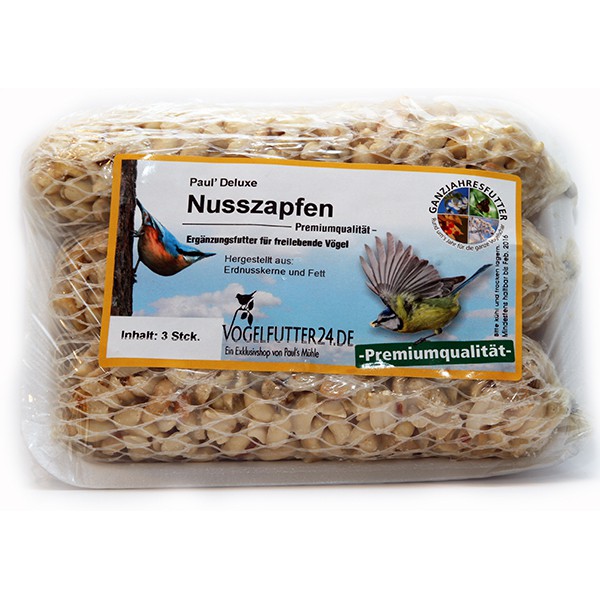 Pauls Deluxe Nusszapfen - Premiumqualität - 3 Stück 330 g (Sauerland)