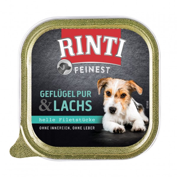 Rinti Feinest Geflügel pur & Lachs 150 g Schale