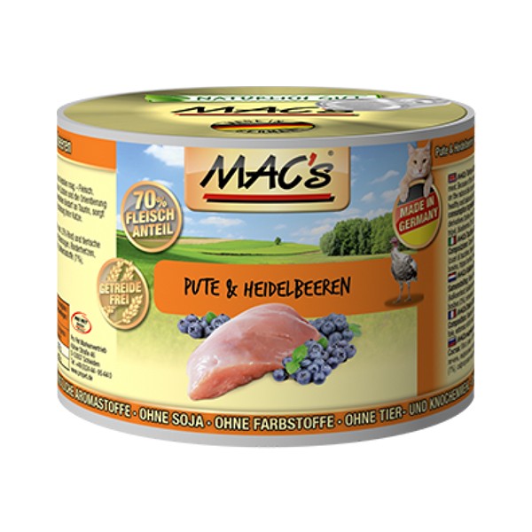 MAC’s Cat Pute & Heidelbeeren 200 g Dose